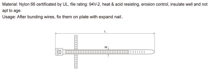 CABLE TIES WITH HOLDER1规格